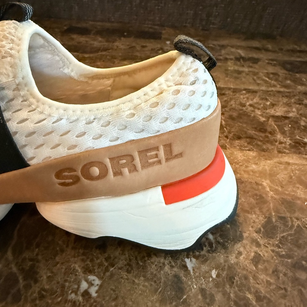 Sorel Women's White, Black & Tan Slip-On Sneakers - Picture 11 of 15